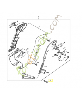 Vis cylindrique is-p6x26 9074-478-4547. Pièce détachée Stihl