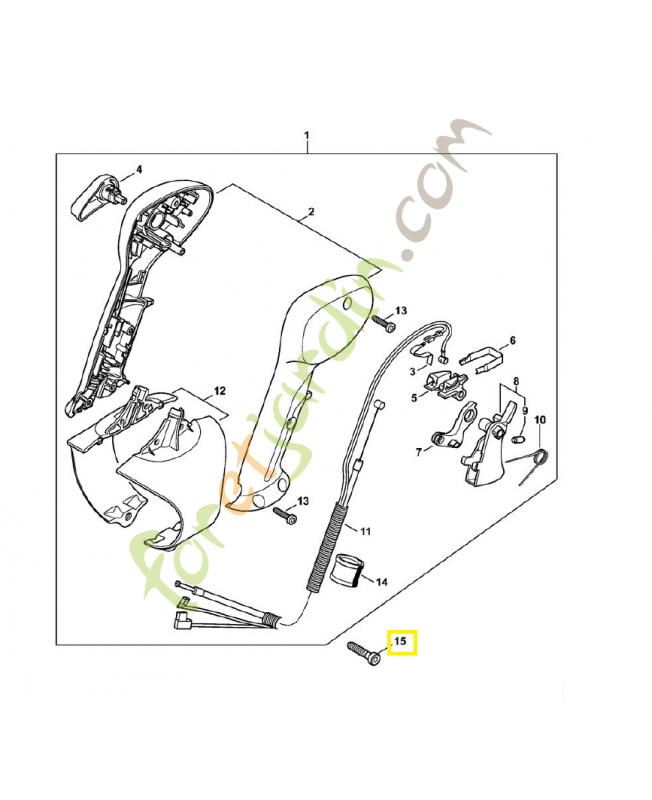 Vis cylindrique is-p6x26 9074-478-4547. Pièce détachée Stihl 
