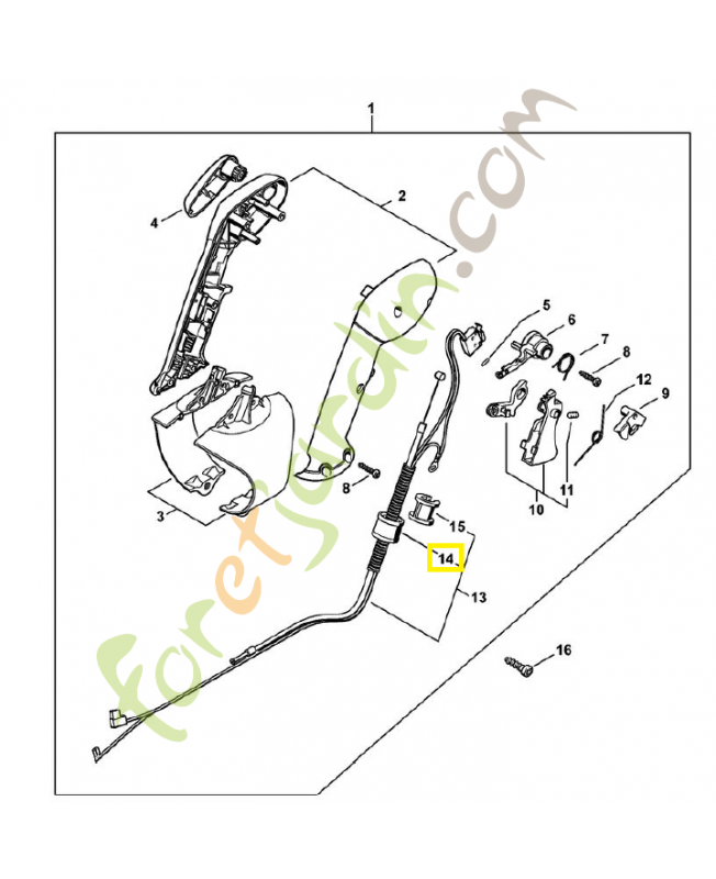 Douille 4282-182-7802. Pièce de rechange Sithl / Vicking