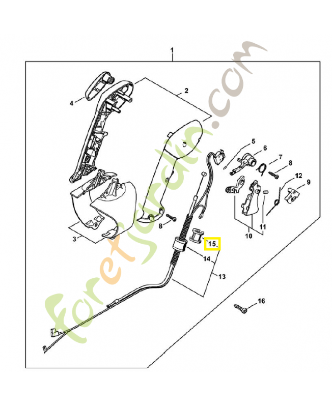 Douille 4282-182-7801. Pièce de rechange Sithl / Vicking