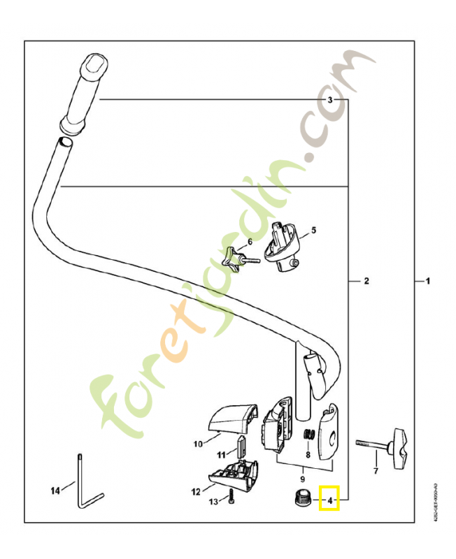 Bouchon 4282-791-7300. Pièce détachée Stihl / Vicking
