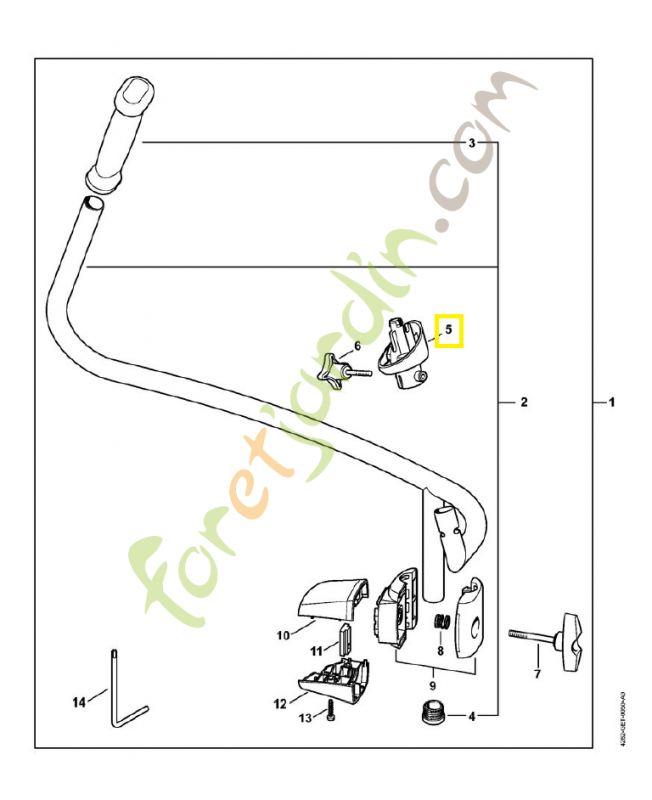 Raccord 4282-700-1200. Pièce détachée Stihl / Vicking