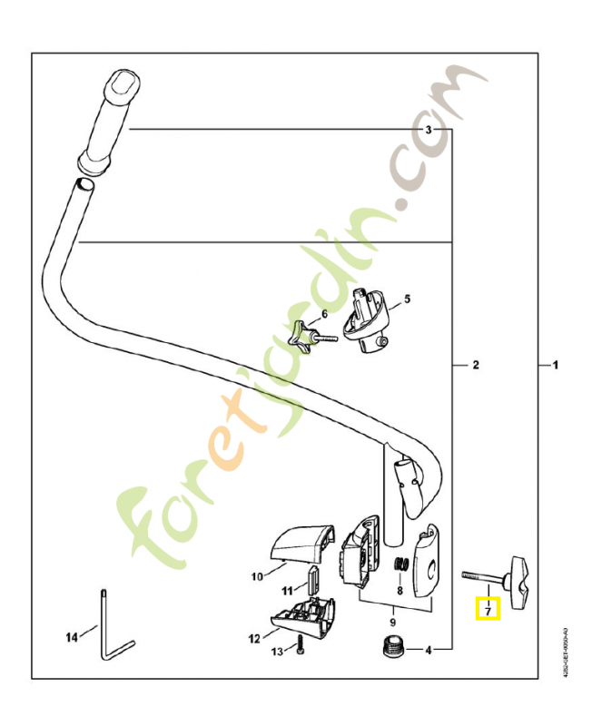 Vis a garrot 4128-790-7501. Pièce de rechange Sithl Vis a garrot 4128-790-7501. Pièce de rechange Sithl