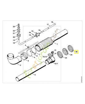 Grille de déviation 4203-708-6800. Pièce de rechange Sithl / Vicking
