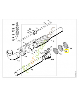 Grille conique 4203-708-6700. Pièce de rechange Sithl / Vicking