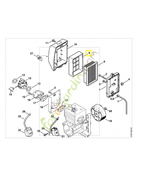 Préfiltre 4203-120-1500. Pièce de rechange Sithl / Vicking