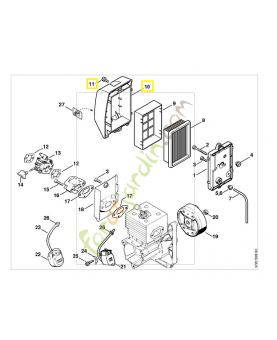 Couvercle de filtre 4203-140-1001. Pièce de rechange Sithl / Vicking