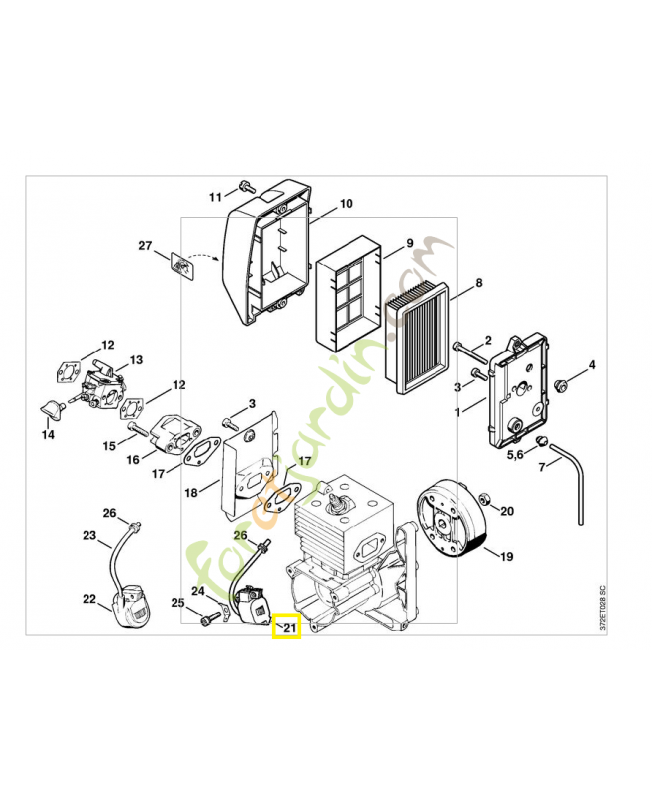 Module d'allumage sr/br 4203-400-1302. Pièce de rechange Sithl / Vicking