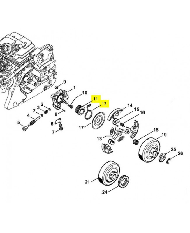 Vis sans fin Stihl ref. 1143-640-7100