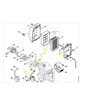 Boitier de filtre 4203-140-2806. Pièce de rechange Sithl / Vicking