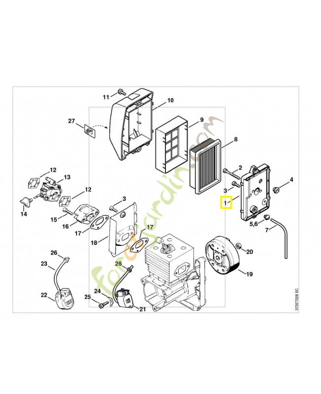 Boitier de filtre 4203-140-2806. Pièce de rechange Sithl / Vicking Boitier de filtre 4203-140-2806. Pièce de rechange Sithl / Vicking