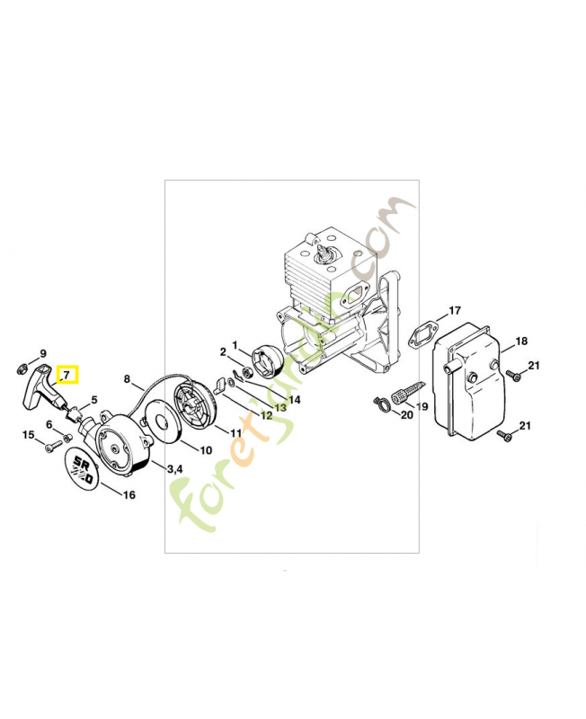 poignée 0000-190-3401 stihl poignée 0000-190-3401 stihl