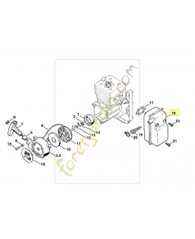 Silencieux sr / br 4203-140-0601. Pièce de rechange Sithl / Vicking