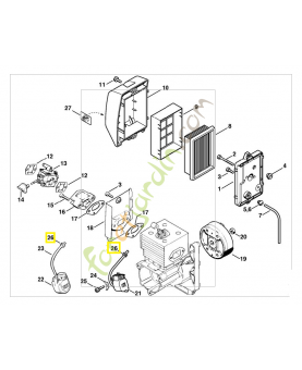 Douille en caoutchouc 0000-989-0602. Pièce de rechange Sithl / Vicking