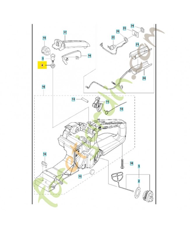 Passage 514201402. Pièce de rechange Husqvarna