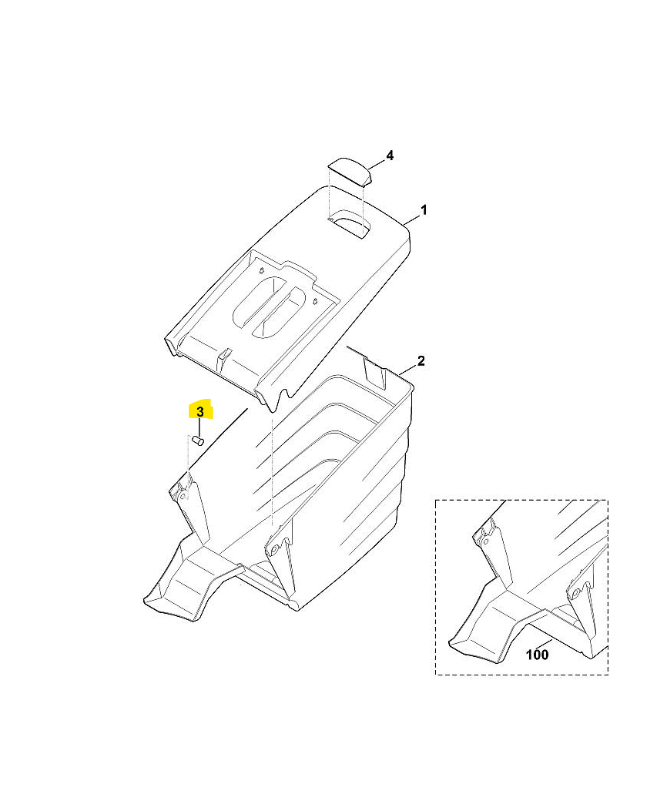 Boulon stihl/viking ref. 6375-703-9010
