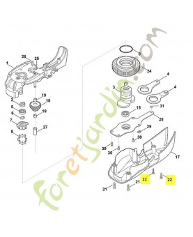 Vis cylind p4x16 9104-003-8736. Pièce de rechange Sithl / Vicking