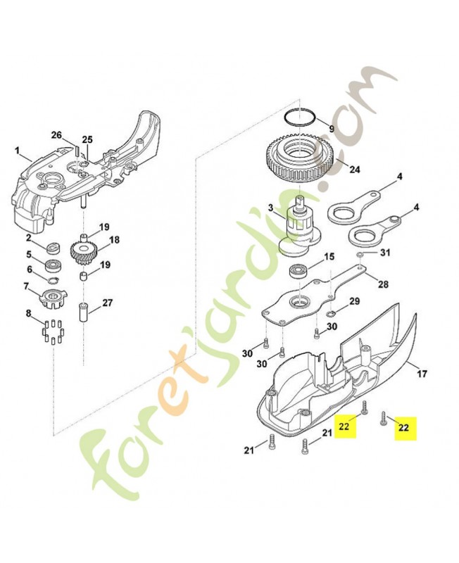 Vis cylind p4x16 9104-003-8736. Pièce de rechange Sithl / Vicking