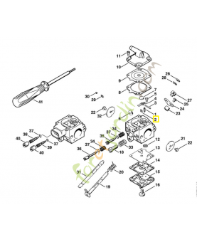 Ressort coude 4116-122-3200. Pièce de rechange Sithl / Vicking