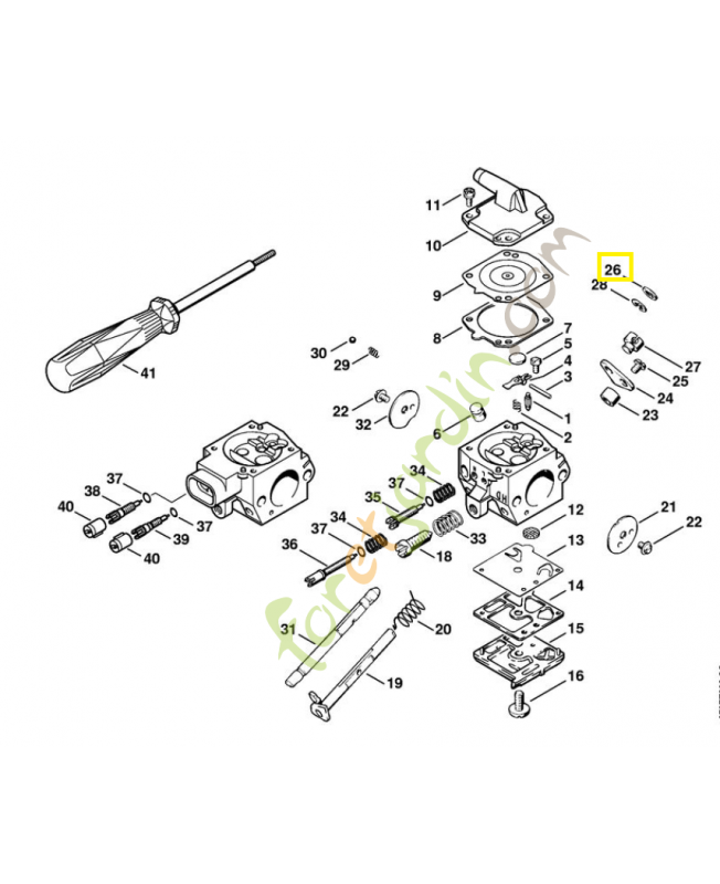 Rondelle 4215-121-8600. Pièce de rechange Sithl / Vicking