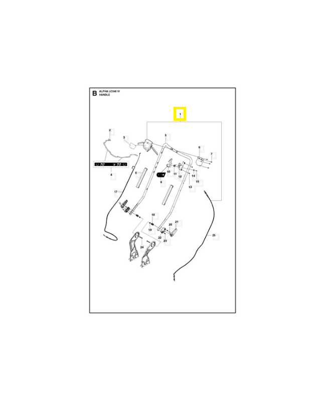poignée 584861401- Pièce de détachée Husqvarna  poignée 584861401- Pièce de détachée Husqvarna