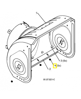 écrou 532155377. Pièce de rechange Husqvarna