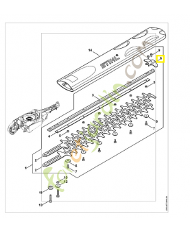 Protège guidage 4851-792-9001. Pièce de rechange Sithl / Vicking