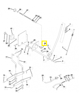 Pièce de réglage 532150233. Pièce de rechange Husqvarna