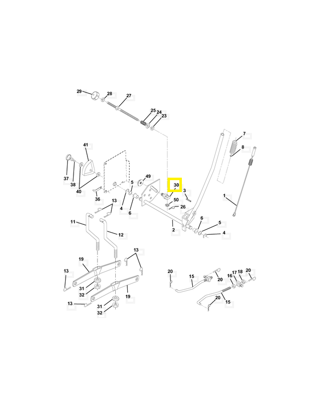 Pièce de réglage 532150233. Pièce de rechange Husqvarna