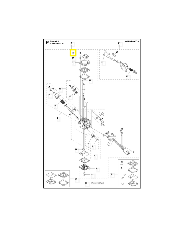 Vis 537003101. Pièce détachée Husqvarna