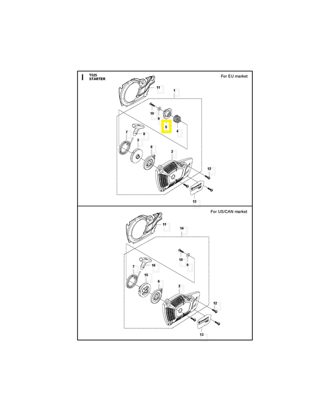 cliquet 587876001. Pièce détachée Husqvarna