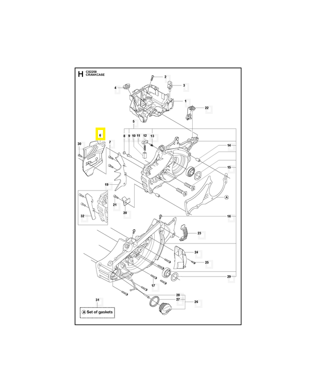 plaque de guidage 505201101. Pièce de rechange Husqvarna