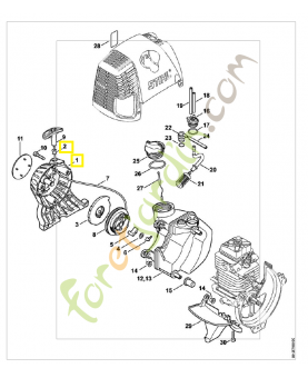 Couvercle de lanceur 4180-190-0400. Pièce de rechange Sithl / Vicking