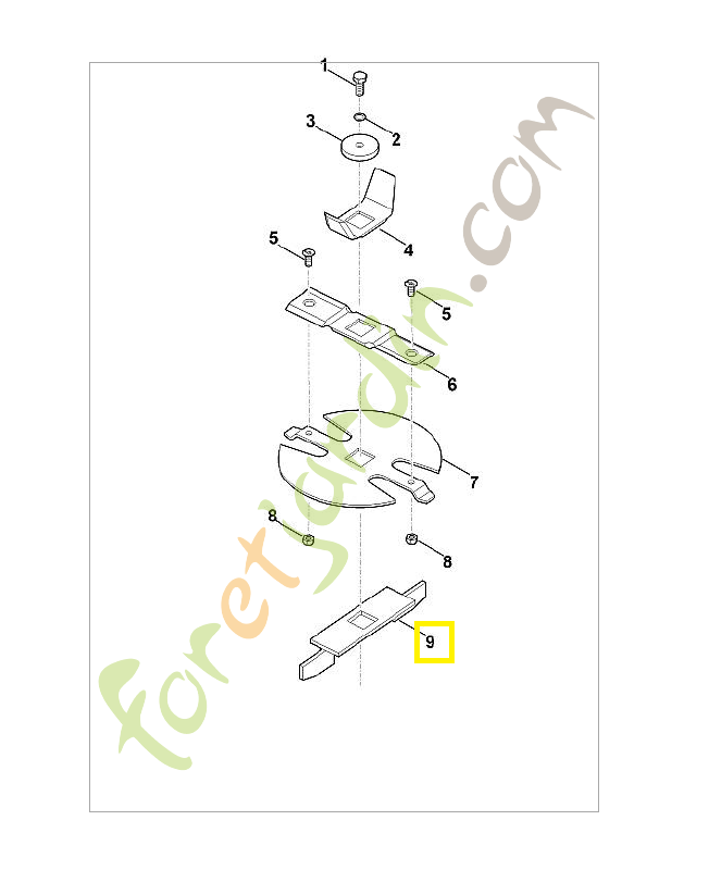 Éjecteur ge/gb 6001-760-4101. Pièce de rechange Sithl / Vicking