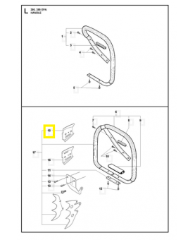 laque de guidage 503665801. Pièce de rechange Husqvarna