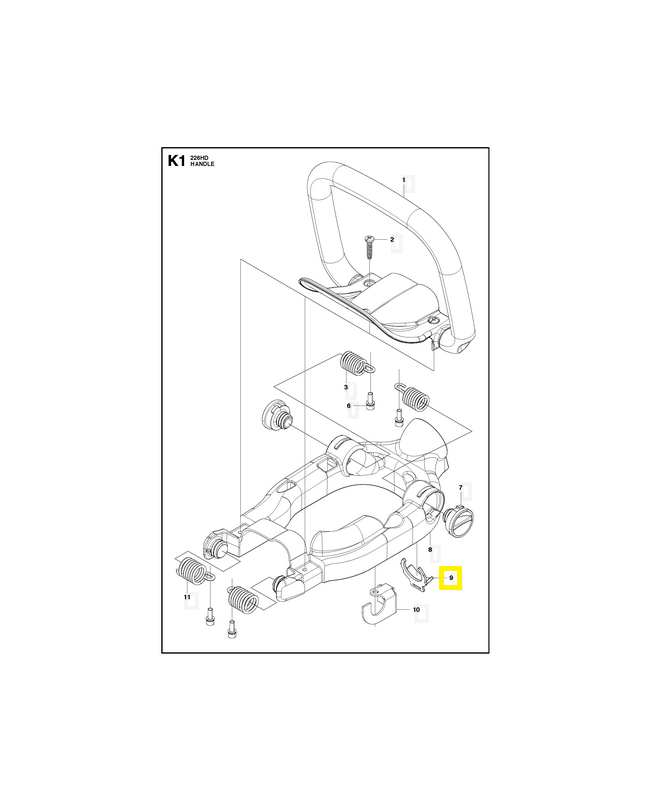 bielle 521850901. Pièce de rechange Husqvarna