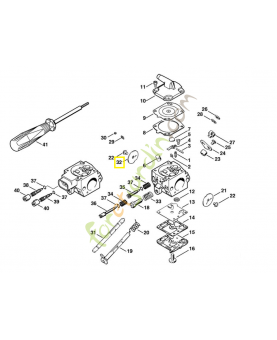 Volet démarrage 4116-121-2900. Pièce de rechange Sithl / Vicking