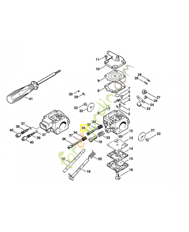 Vis H DE richesse haut régime 4203-122-6704. Pièce de rechange Sithl / Vicking Vis H DE richesse haut régime 4203-122-6704. Pièce de rechange Sithl / Vicking