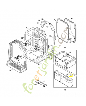 Rivet 5,9 x 17 0751-030-7651. Pièce de rechange Sithl / Vicking