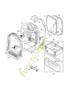 Crochet 4203-791-4600. Pièce de rechange Sithl / Vicking