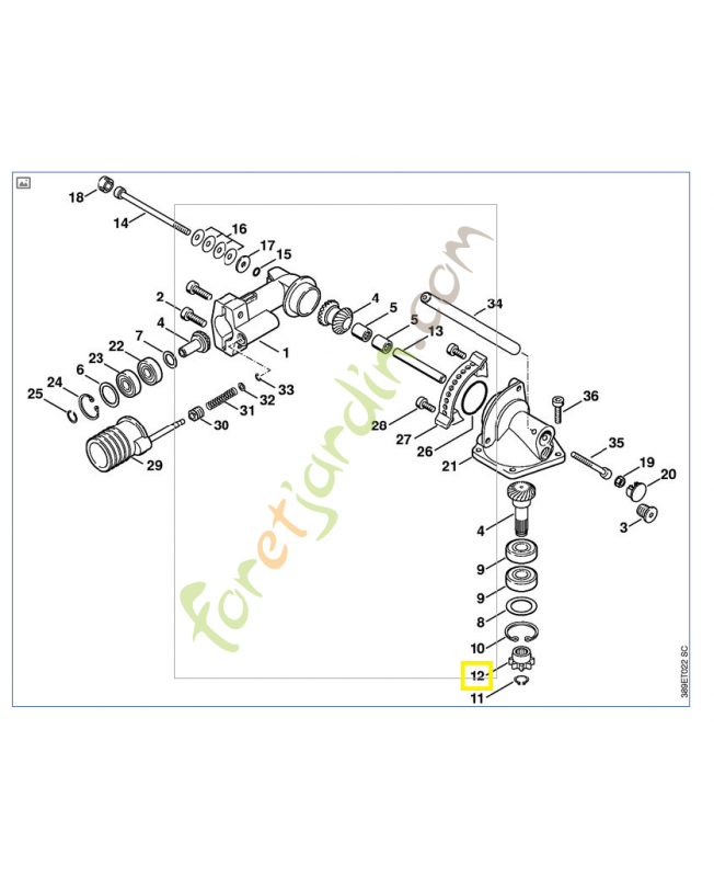 Pignon d entrainement 4230-642-0405. Pièce de rechange Sithl / Vicking