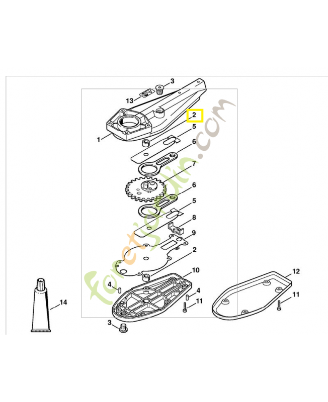 Douille aiguille 8x12x8 9513-003-0912. Pièce de rechange Sithl / Vicking