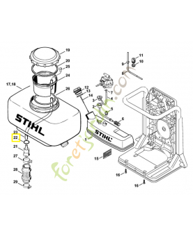 Joint torique 23,4x3,53 9645-945-7700. Pièce de rechange Sithl / Vicking