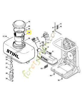 Tamis 4203-700-8810. Pièce de rechange Sithl / Vicking