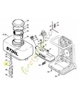 Collier de serrage 9771-021-2640. Pièce de rechange Sithl / Vicking
