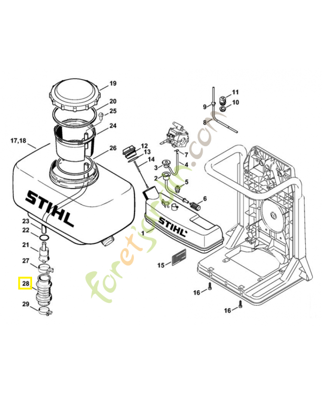 soufflet 4203-701-6200. Pièce de rechange Sithl / Vicking soufflet 4203-701-6200. Pièce de rechange Sithl / Vicking