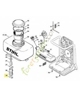 Collier 34 x 12 9771-021-2600. Pièce de rechange Sithl / Vicking