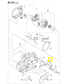 Couvercle 544082901. Pièce de rechange Husqvarna