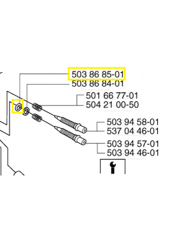 Anneau en o 503868501. Pièce de rechange Husqvarna