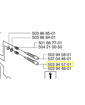 Vis de réglage 503945701. Pièce de rechange Husqvarna